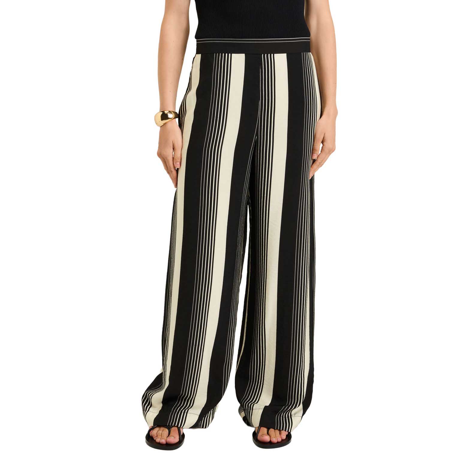 Veronika Maine Bold Stripe Relaxed Pant